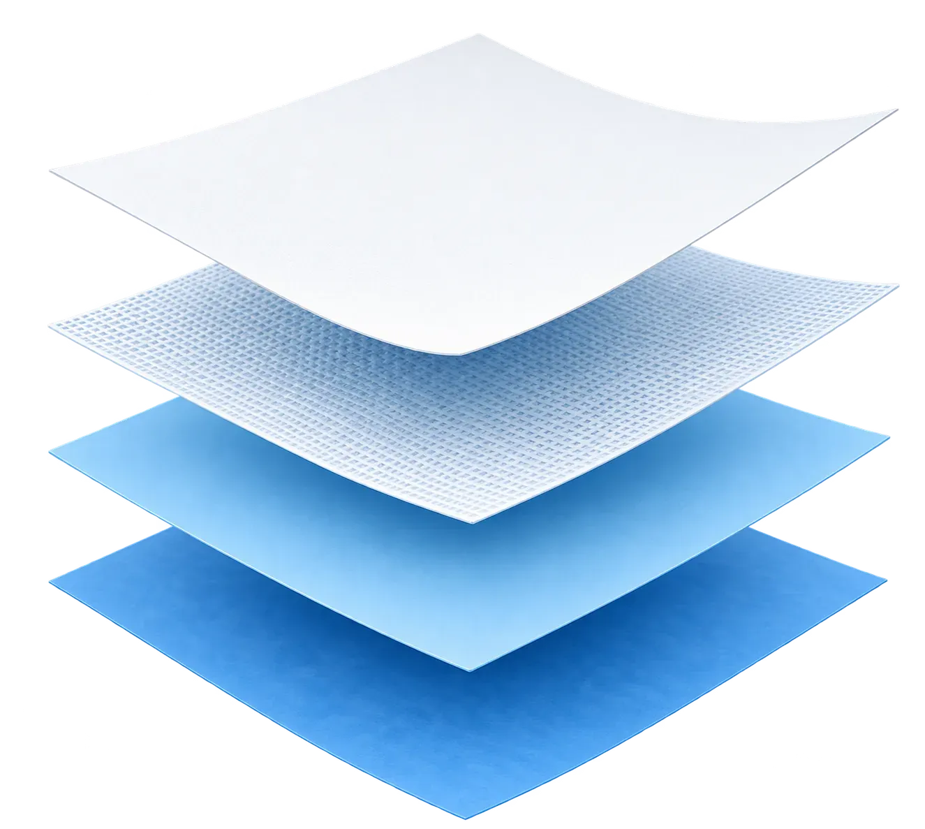 Diagrama de las capas del papel GlopPaper